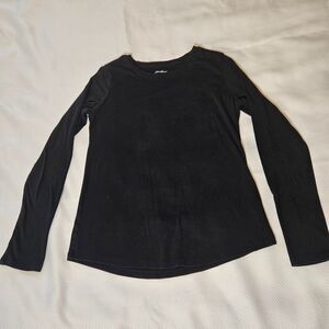 Eddie Bauer Long sleeve black shirt womens medium